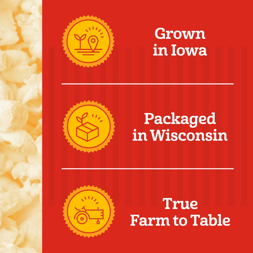 Vegan gluten-free Franklin's popcorn kit supports dietary preferences.