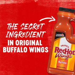 Buffalo wings coated with Frank's RedHot Buffalo Wings Sauce