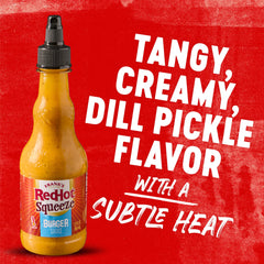 Fries dipped in Frank's RedHot Burger Sauce for zesty flavor