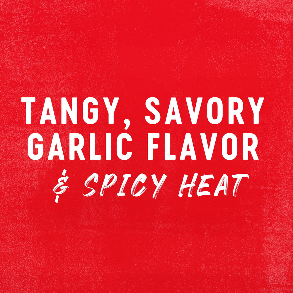 Franks RedHot Garlic Buffalo Wings Sauce bowl-dipping—great for dipping and drizzled dressings.
