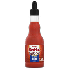 Frank's RedHot Korean BBQ sauce bottle pour highlighting bold flavor for bowls and pizzas.