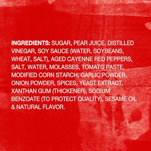 Frank's RedHot Korean BBQ sauce label closeup highlights ingredients and brand trust.