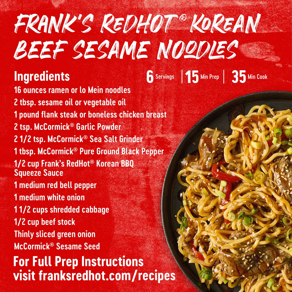 Frank's RedHot Korean BBQ sauce sandwich spread for zesty lunch upgrades.