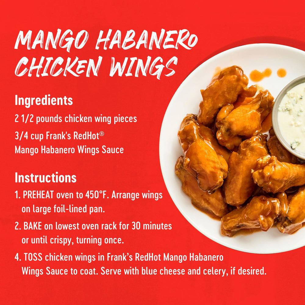 Frank's RedHot Mango Habanero as a versatile dipping sauce.