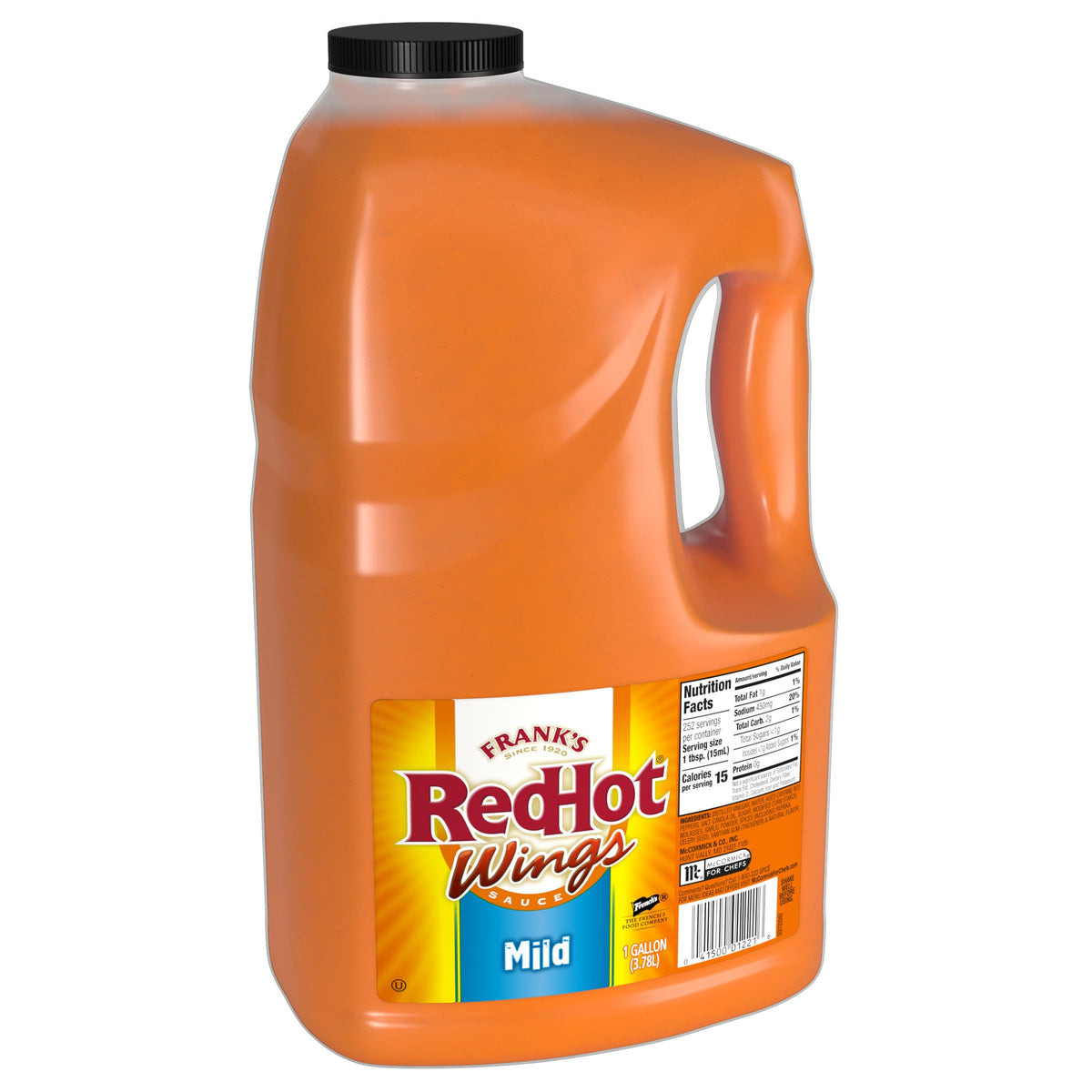 Frank's RedHot Mild Buffalo Wings Sauce bottle ready for wings and dressings