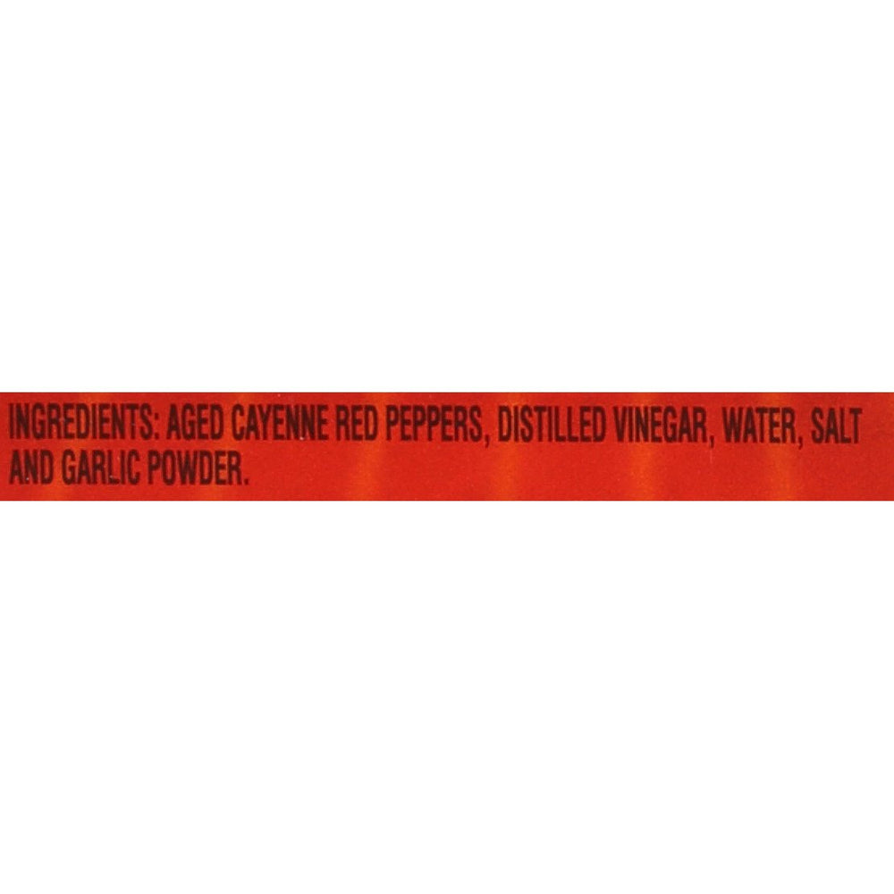 Close-up of Frank's RedHot Original bottle with classic cayenne flavor