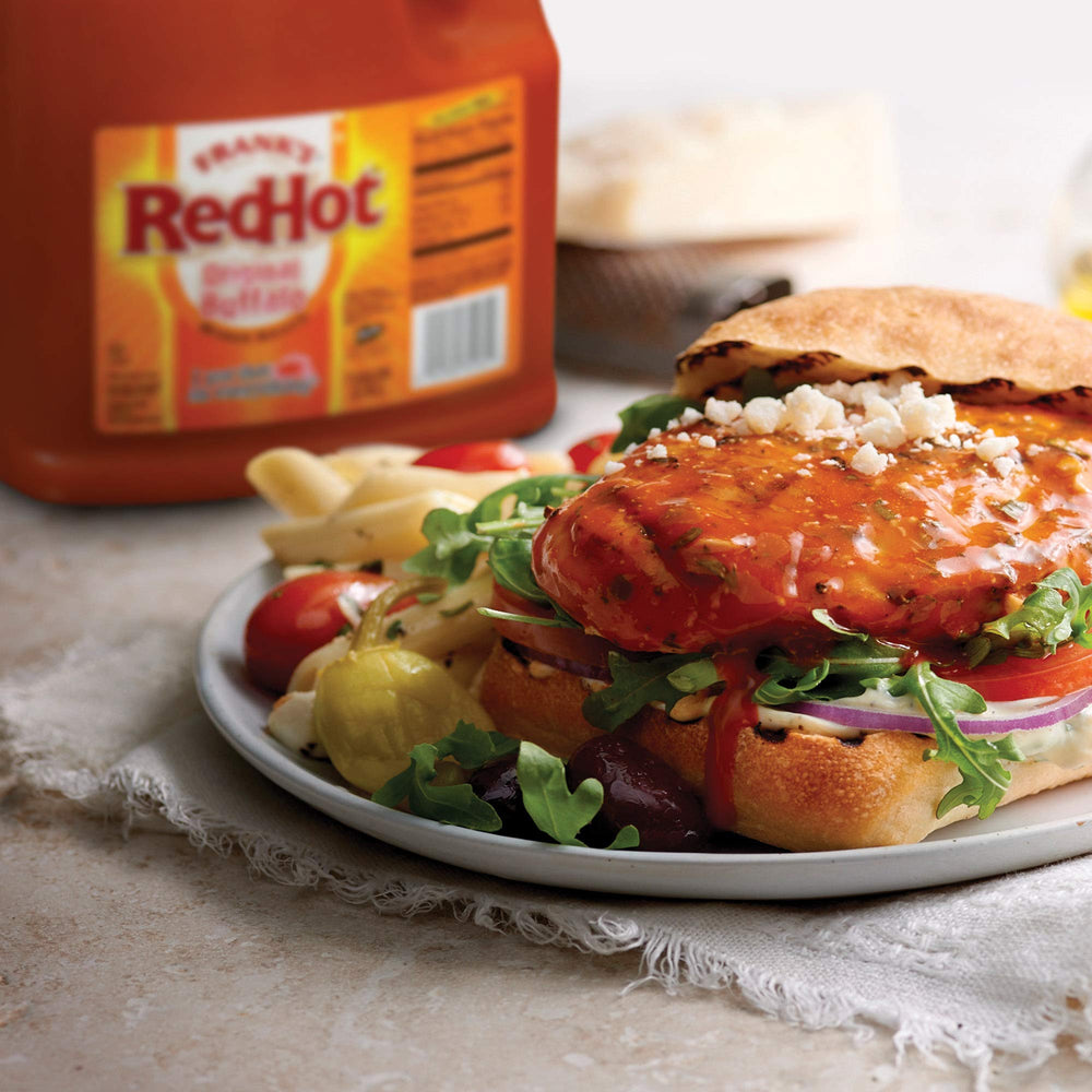 Frank's RedHot Original Buffalo Wings Sauce bulk-container conveys value for pro kitchens