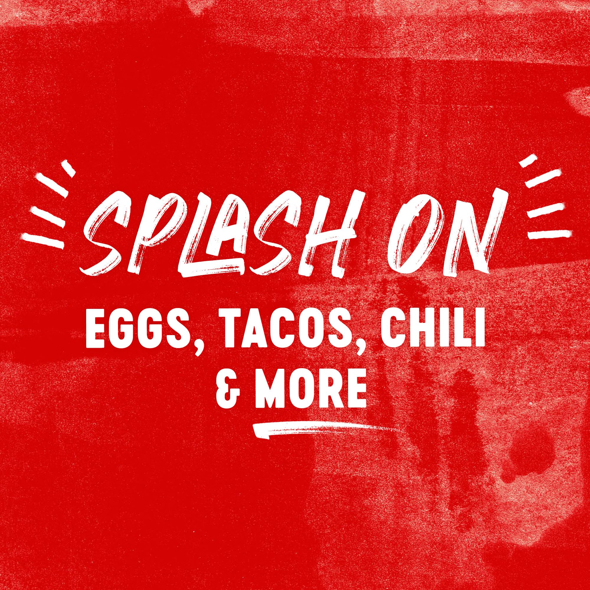 Frank's RedHot Original eggs ready on skillet with a splash of heat