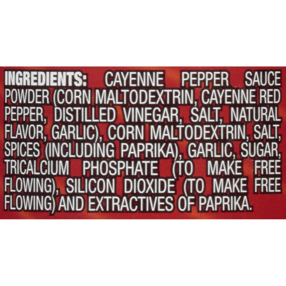 Franks RedHot Original Seasoning bottle pouring over burgers