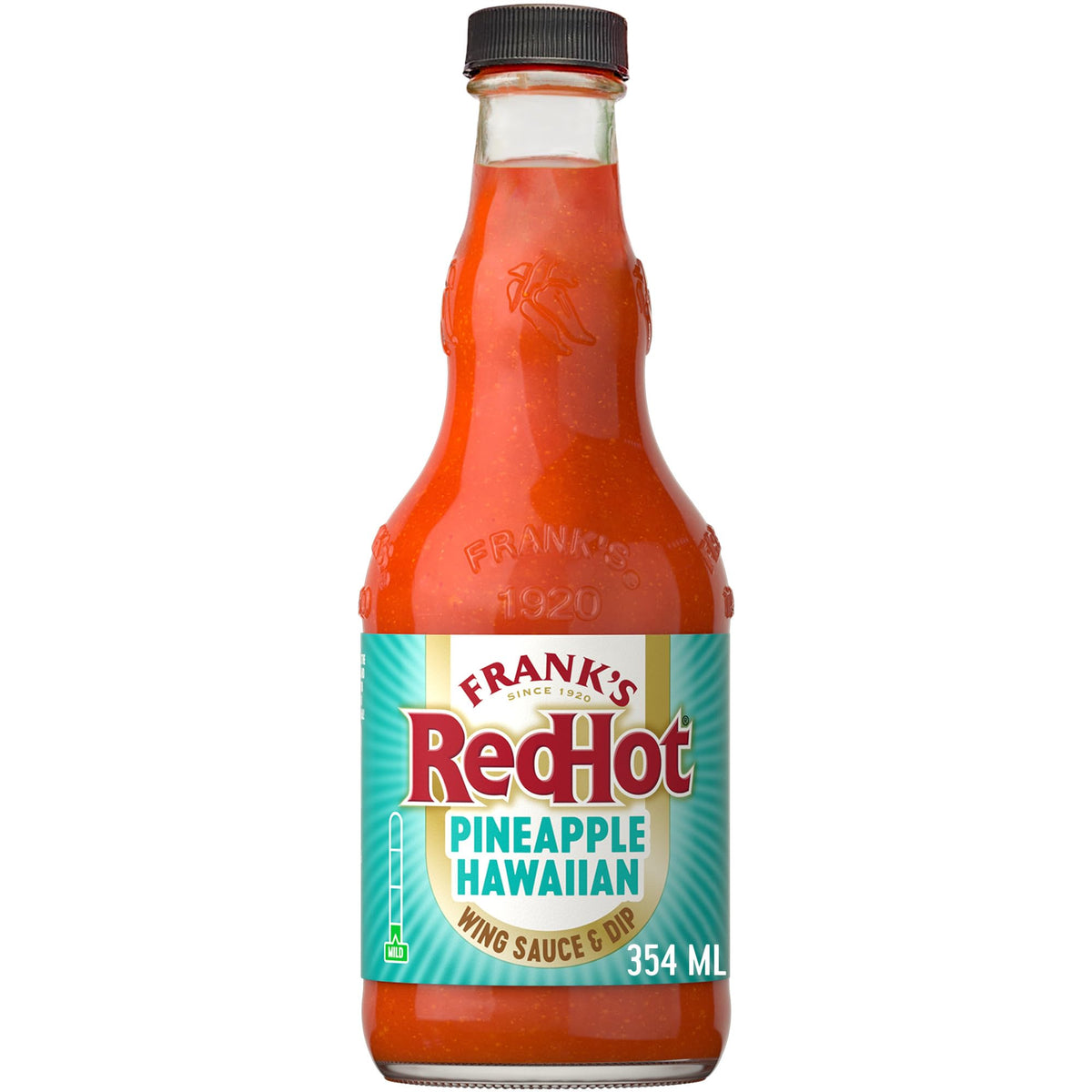 Frank's RedHot Pineapple Hawaiian bottle ready for marinades with tropical heat