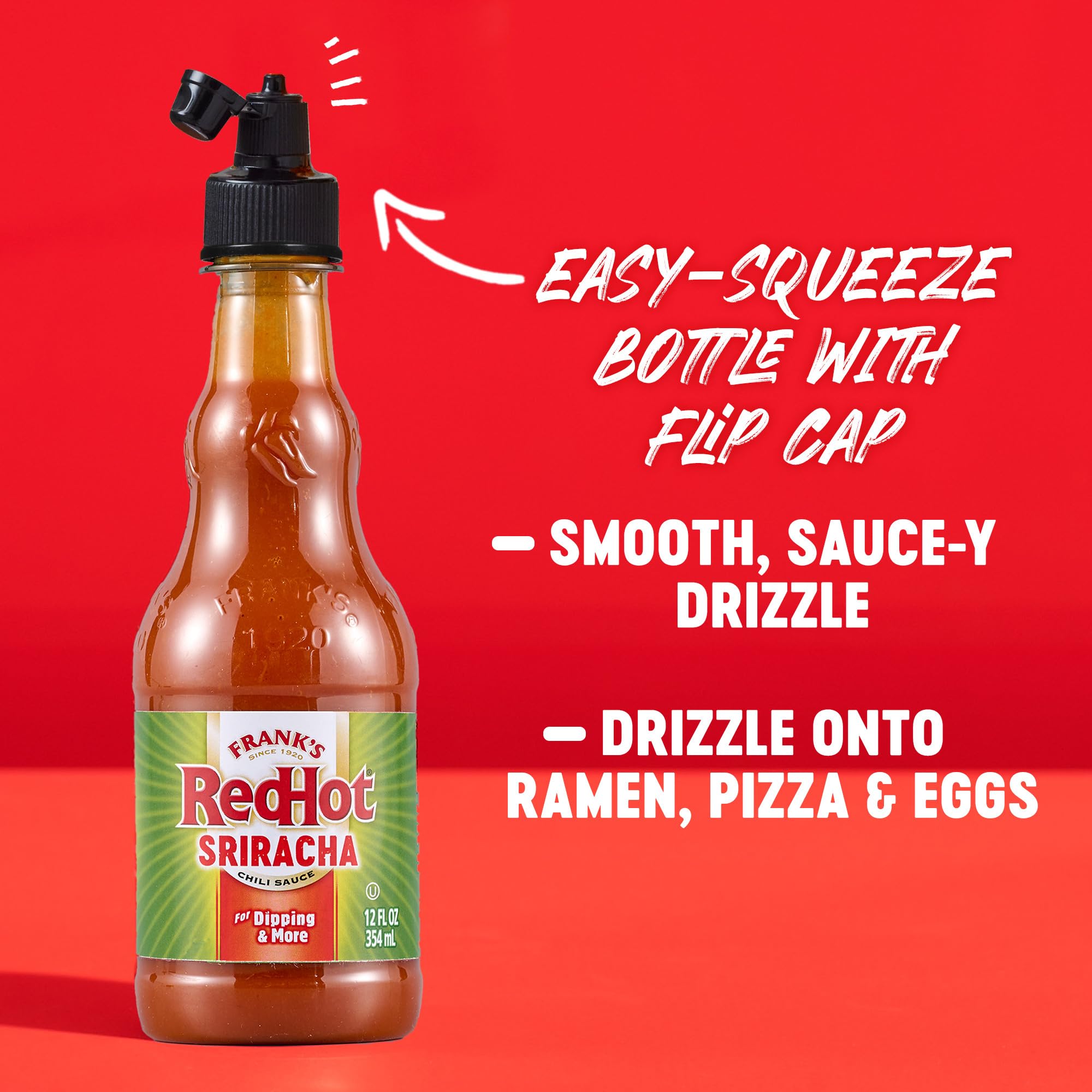 Frank's RedHot Sriracha on eggs enhances breakfast with bold taste