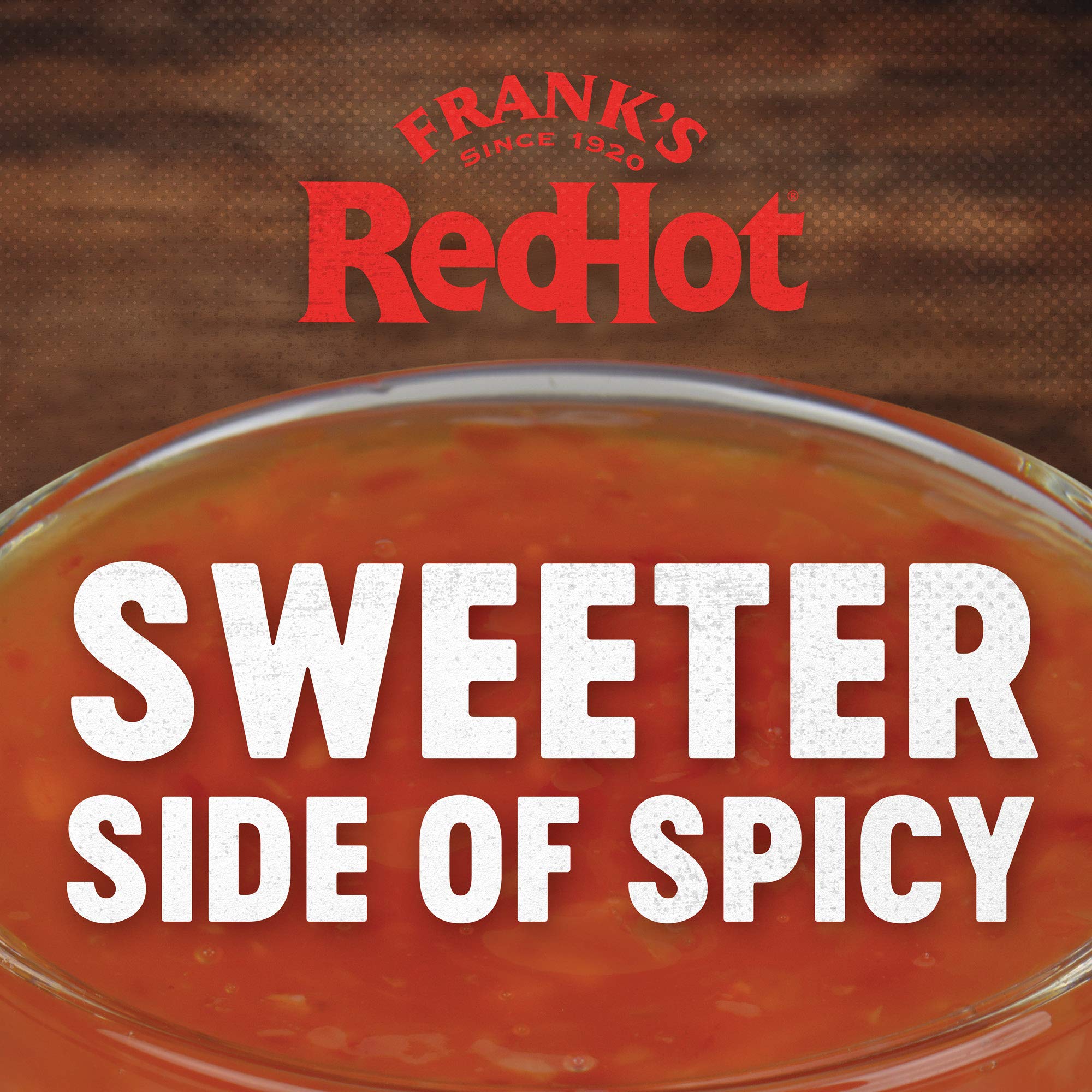 Stir-fry wok featuring Frank's RedHot Sweet Chili Sauce as a glossy glaze.