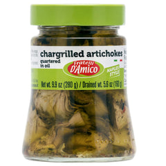 Fratelli D'Amico Neapolitan artichokes quartered in oil, ready for antipasti.