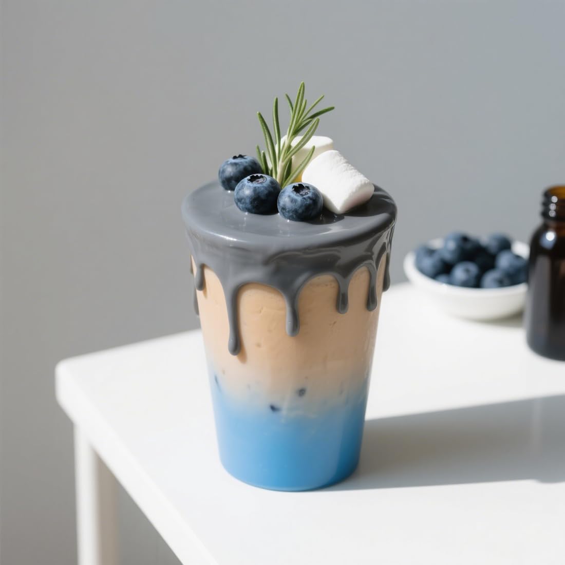 Fraunitsh DIY bath bombs using butterfly pea powder for color effects