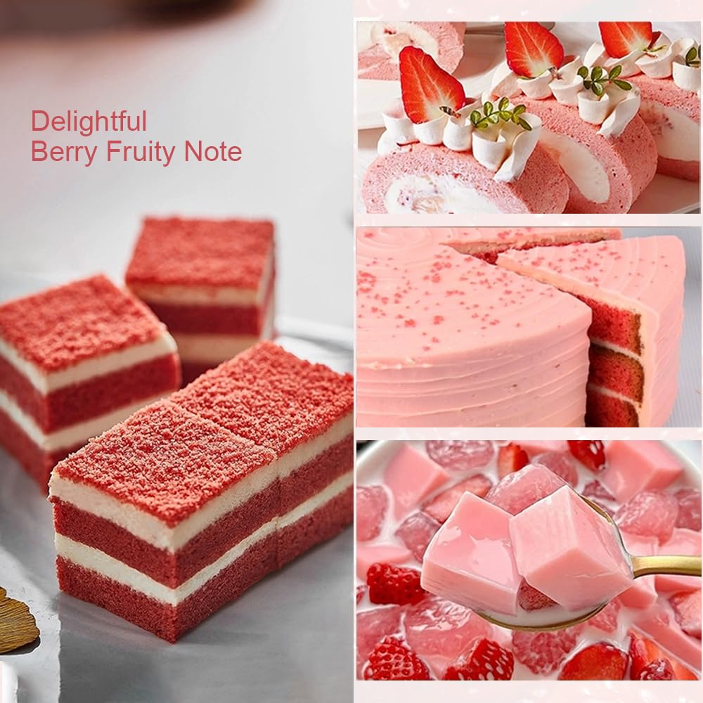 Fraunitsh strawberry powder dusting on desserts adds berry aroma