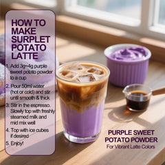 Fraunitsh ube powder in dessert batter highlights natural color and flavor.