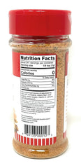 Closeup of Freddy's Sreakhouse seasoning shaker highlighting texture and aroma