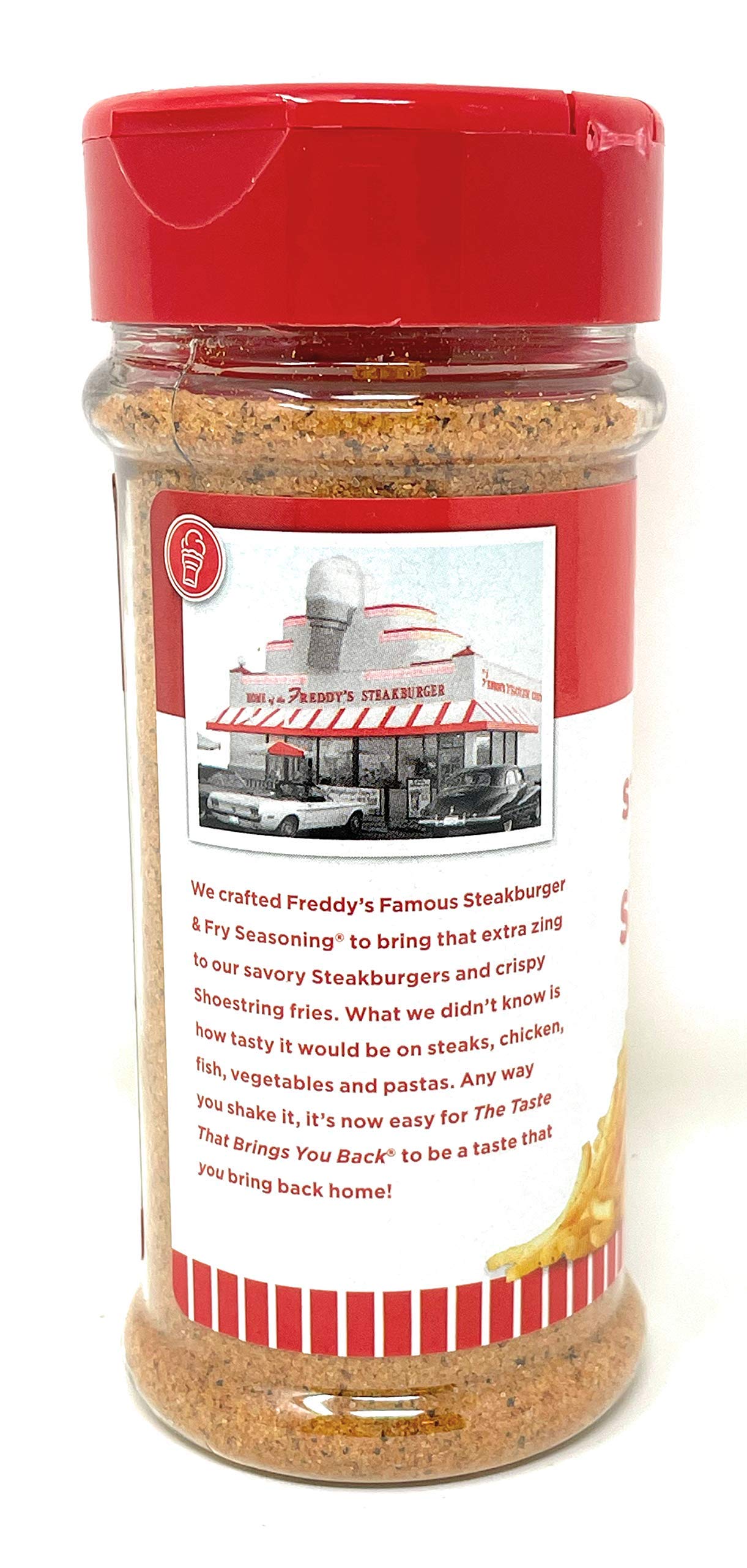 Freddy's Steakburger Seasoning on steak creates a flavorful crust.