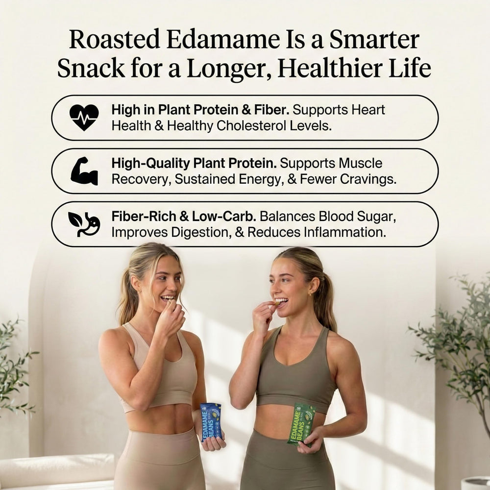 Fred's Farm Snacks 100-calorie edamame pack for mindful snacking