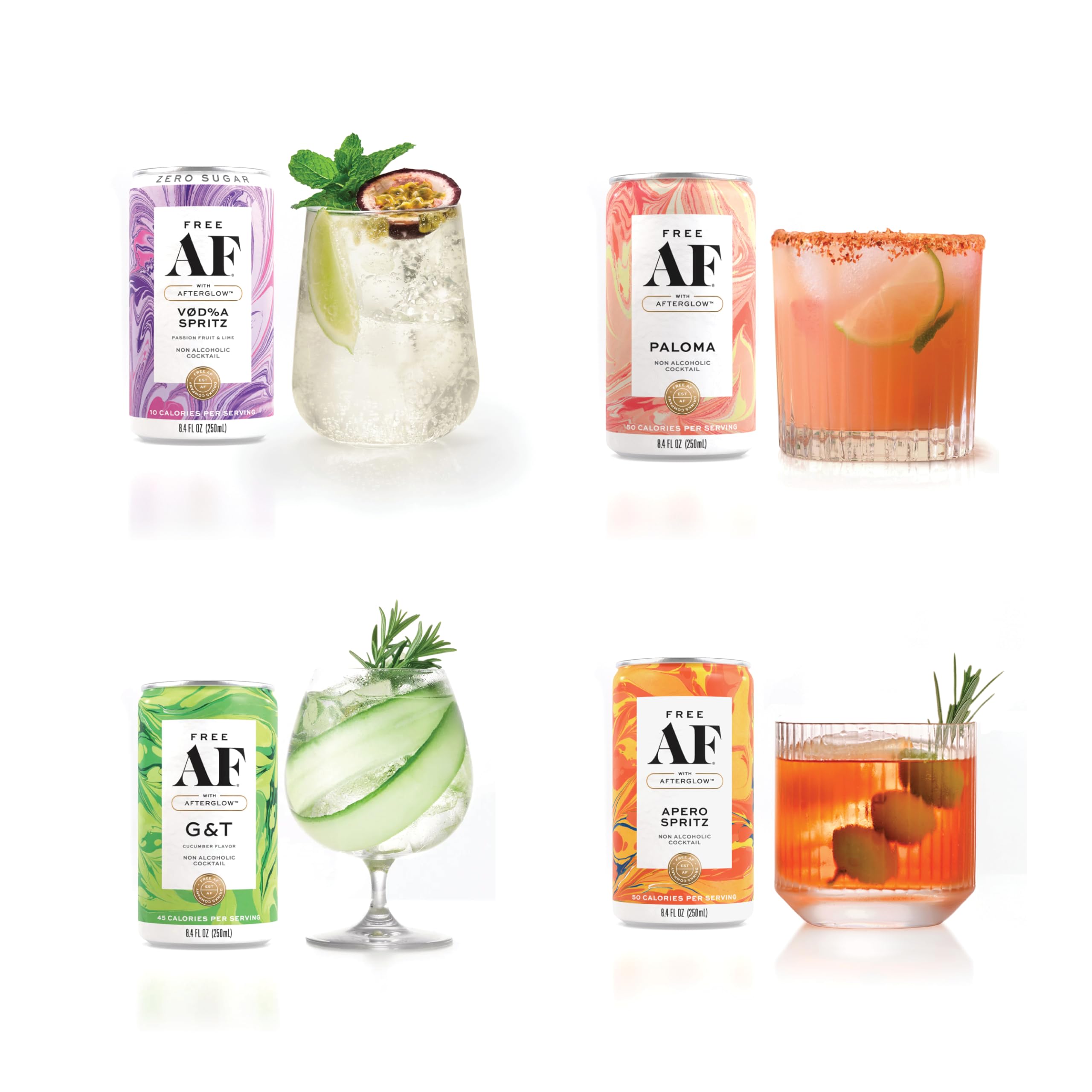 Free AF AF Drinks Aperol Spritz-inspired can with vibrant citrus aroma