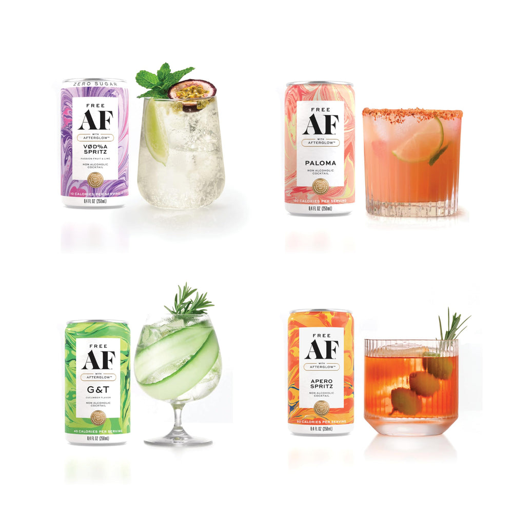 Free AF AF Drinks Aperol Spritz-inspired can with vibrant citrus aroma