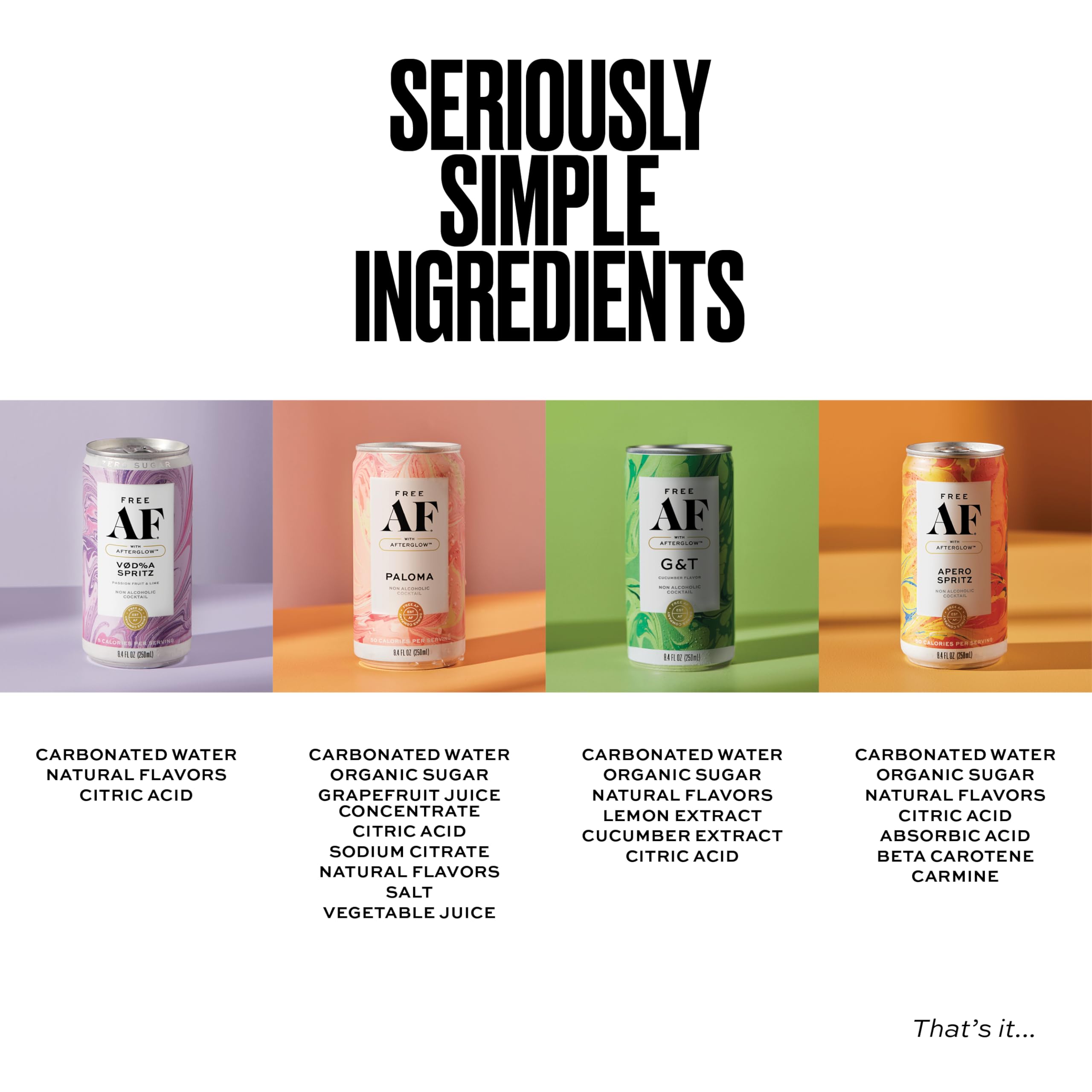Free AF AF Drinks Cuba Libre-inspired can with bold mixer notes