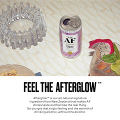 Free AF afterglow botanicals label closeup hints at warming notes