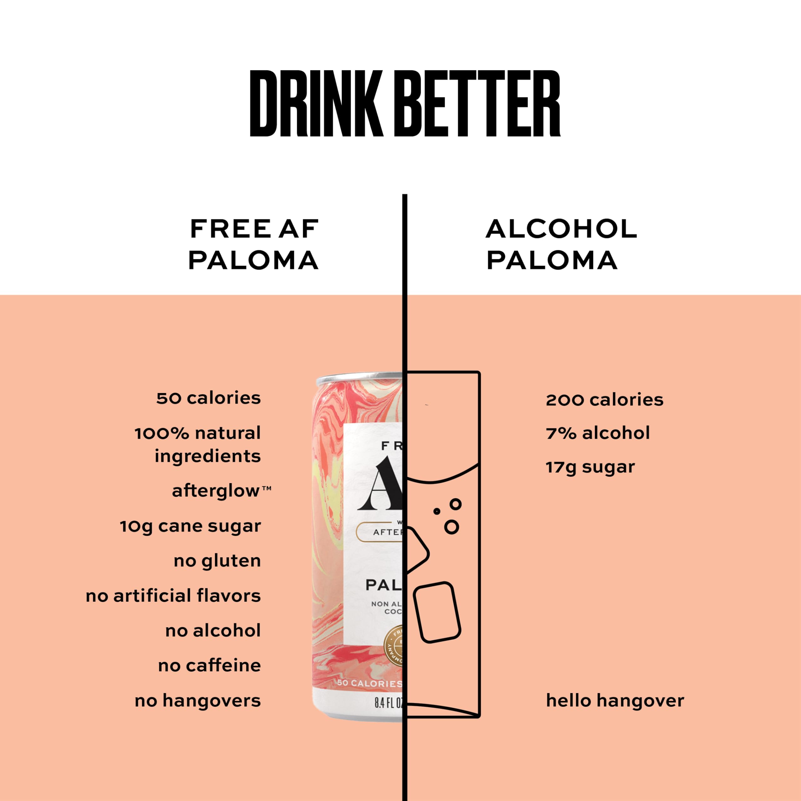 Free AF Paloma chilled can in hand, easy refreshment on the go