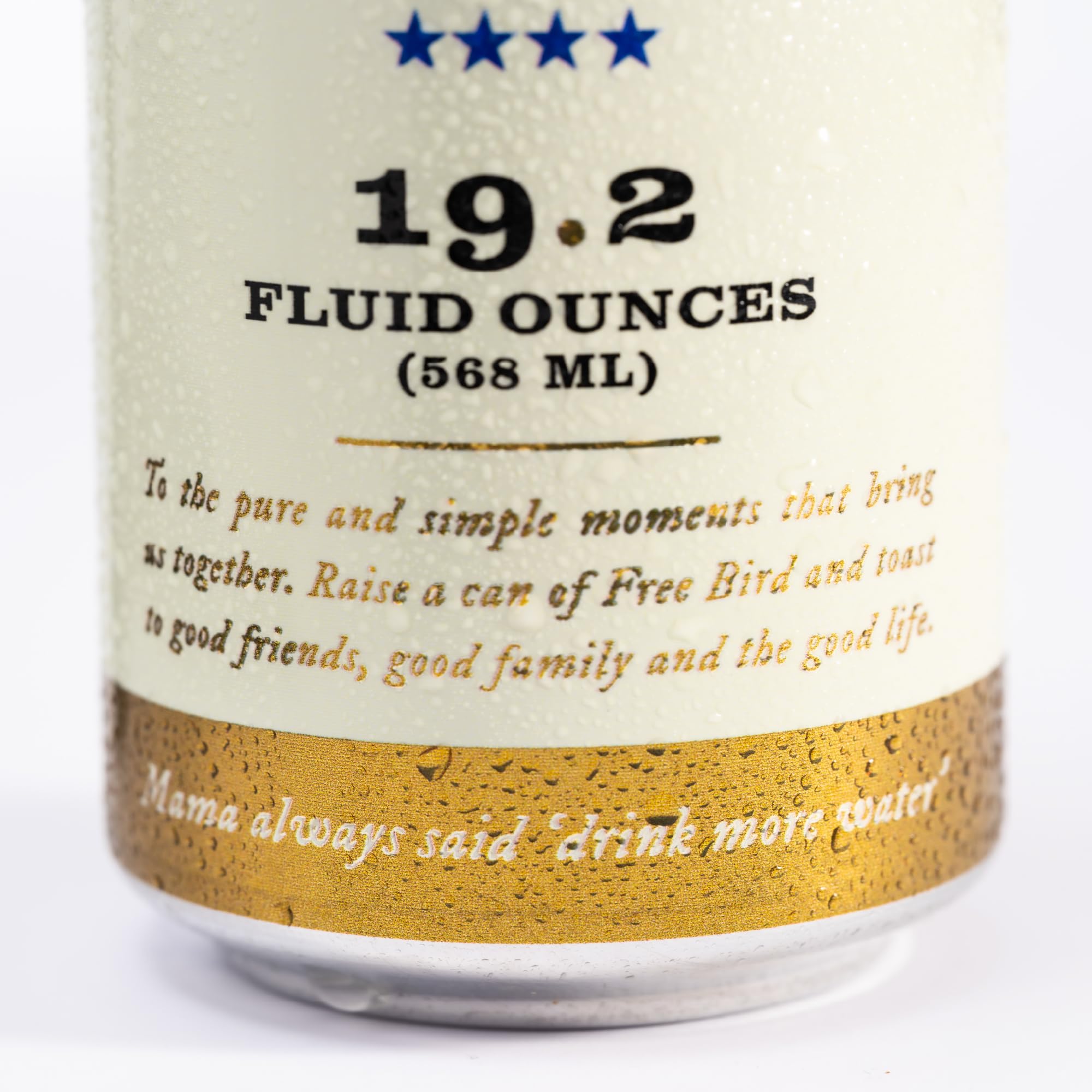 Free Bird Sparkling Southern Spring Water in hand for a refreshing, calorie-free sip.