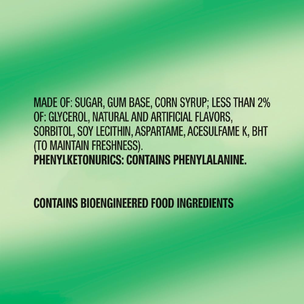 Freedent peppermint sticks displayed as portable, quick-use gum for freshness.
