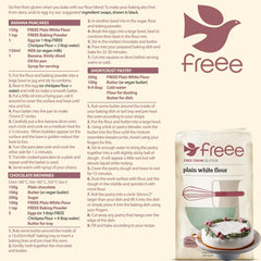 Freee bread-dough flour use creates a stable rise and tender crumb.