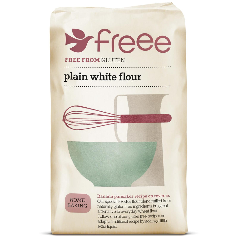 Freee plain white flour bag 2.2 lb for versatile gluten-free baking at home.
