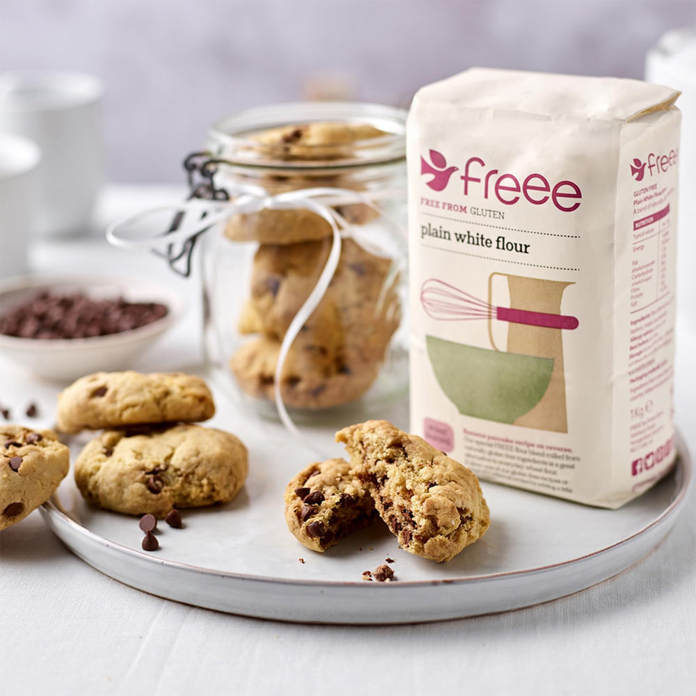 Freee vegan kosher halal certified flour for inclusive cooking and baking.