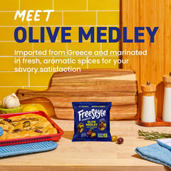 Freestyle Snacks Greek olives non-GMO option that fits keto and paleo meals