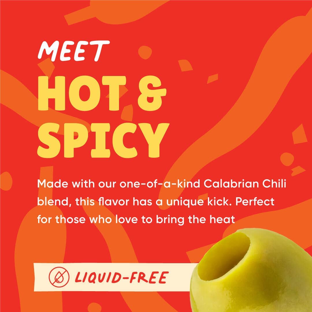 Freestyle Snacks olive-pack nutrition outline, non-GMO and keto-friendly.