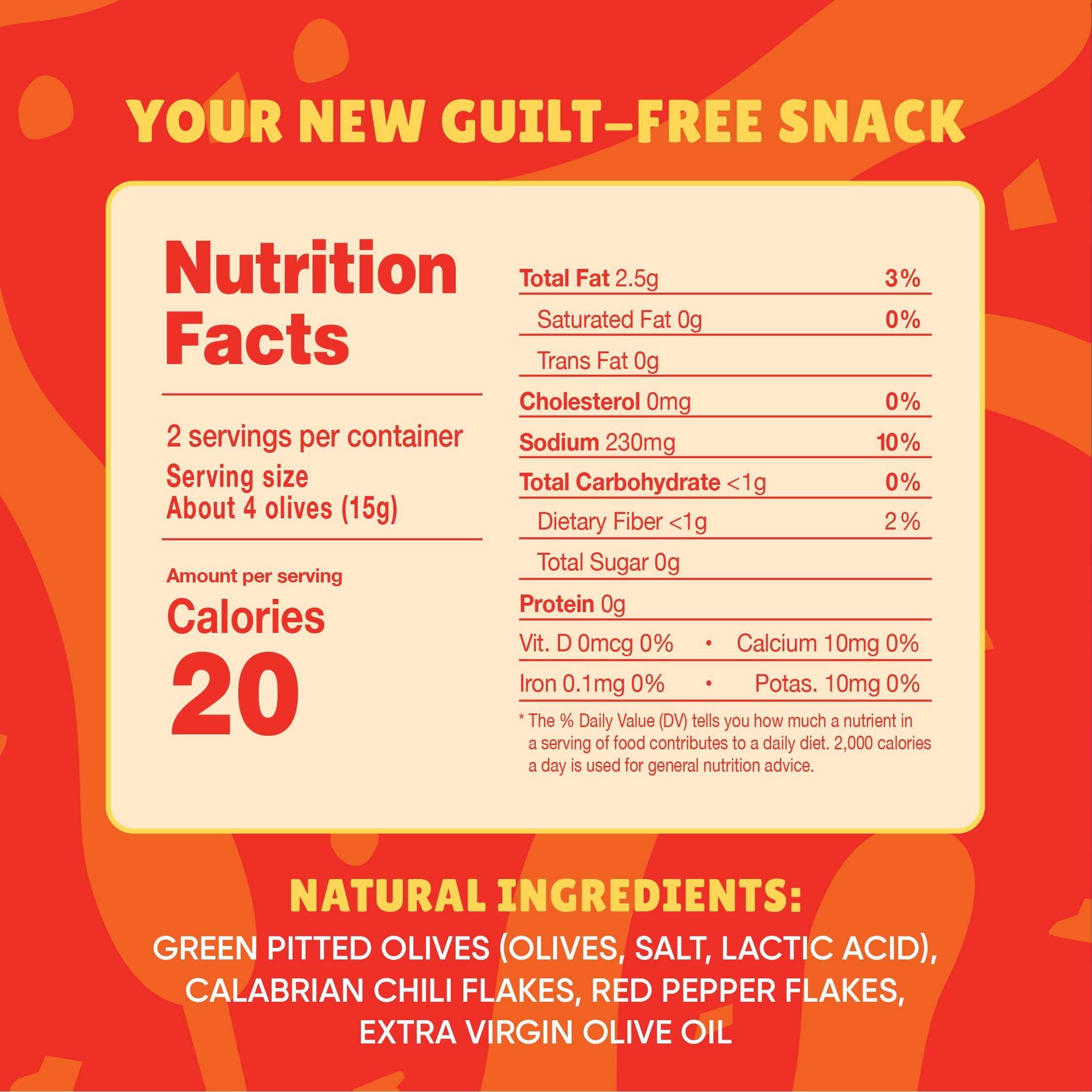 Freestyle Snacks olive snack pack pouch demonstrates mess-free single-serve portability.