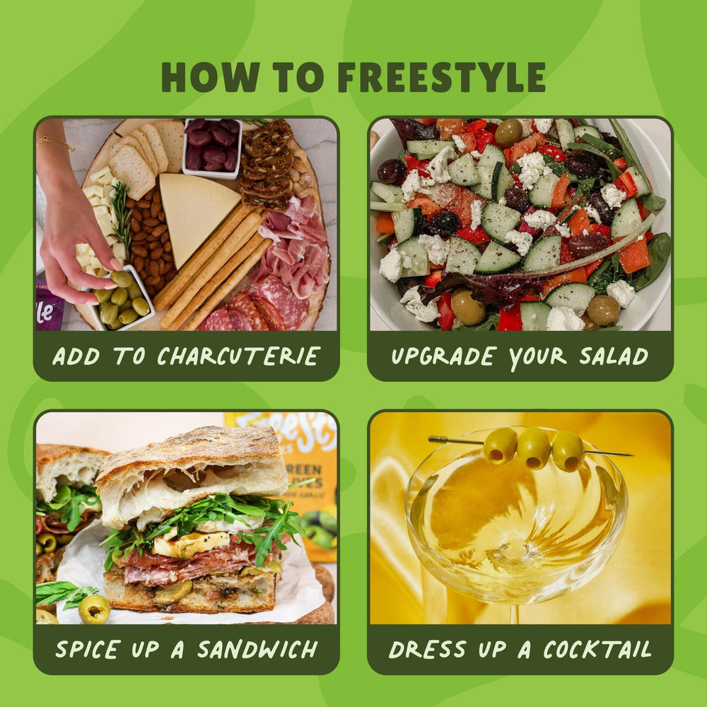 Freestyle Snacks variety-pack display showing flavors