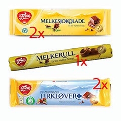 Freia variety pack of assorted chocolates with Melkesjokolade, Firkløver, and Melkerull for sharing and gifting