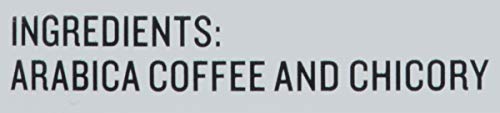 French Market Coffee & Chicory label closeup highlights rich aroma and heritage.