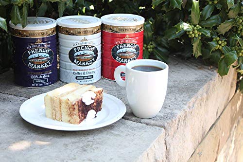 French Market Coffee & Chicory packaging closeup communicates legacy since 1890.