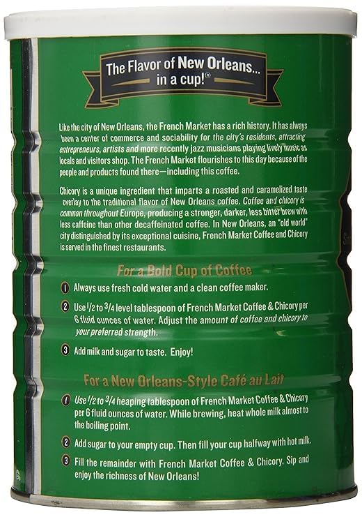 French Market decaf chicory brew glass captures rich aroma and smooth, caffeine-free enjoyment