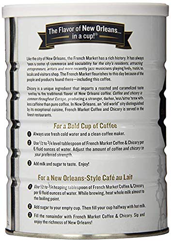 French Market Restaurant Blend brew in cup — bold New Orleans vibe.