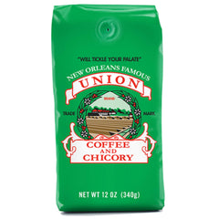 French Market Union Coffee and Chicory ground coffee pack for bold cafe au lait and New Orleans rituals.