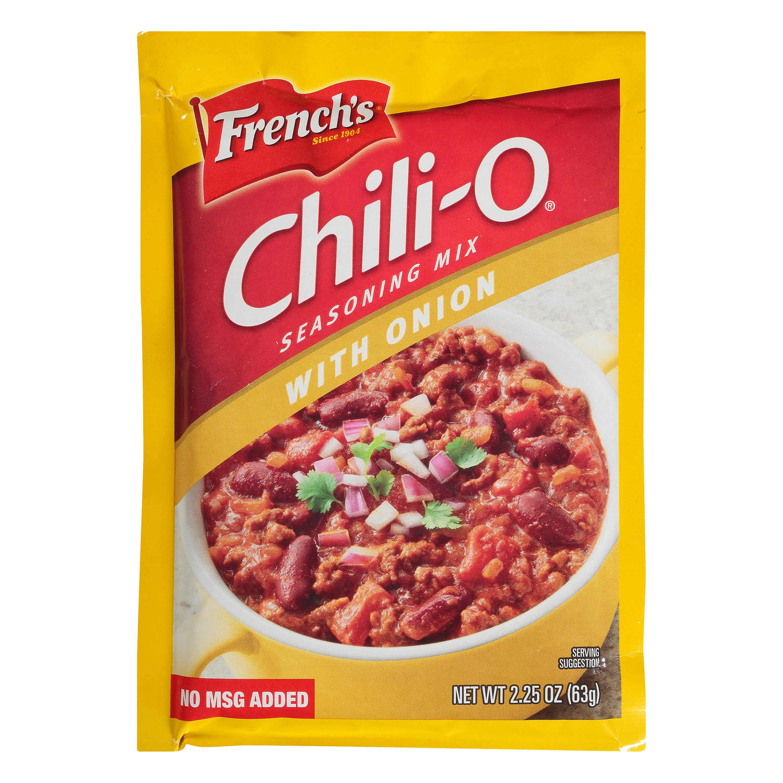 French's Chili-O Onion seasoning mix bottle boosts homemade chili flavor