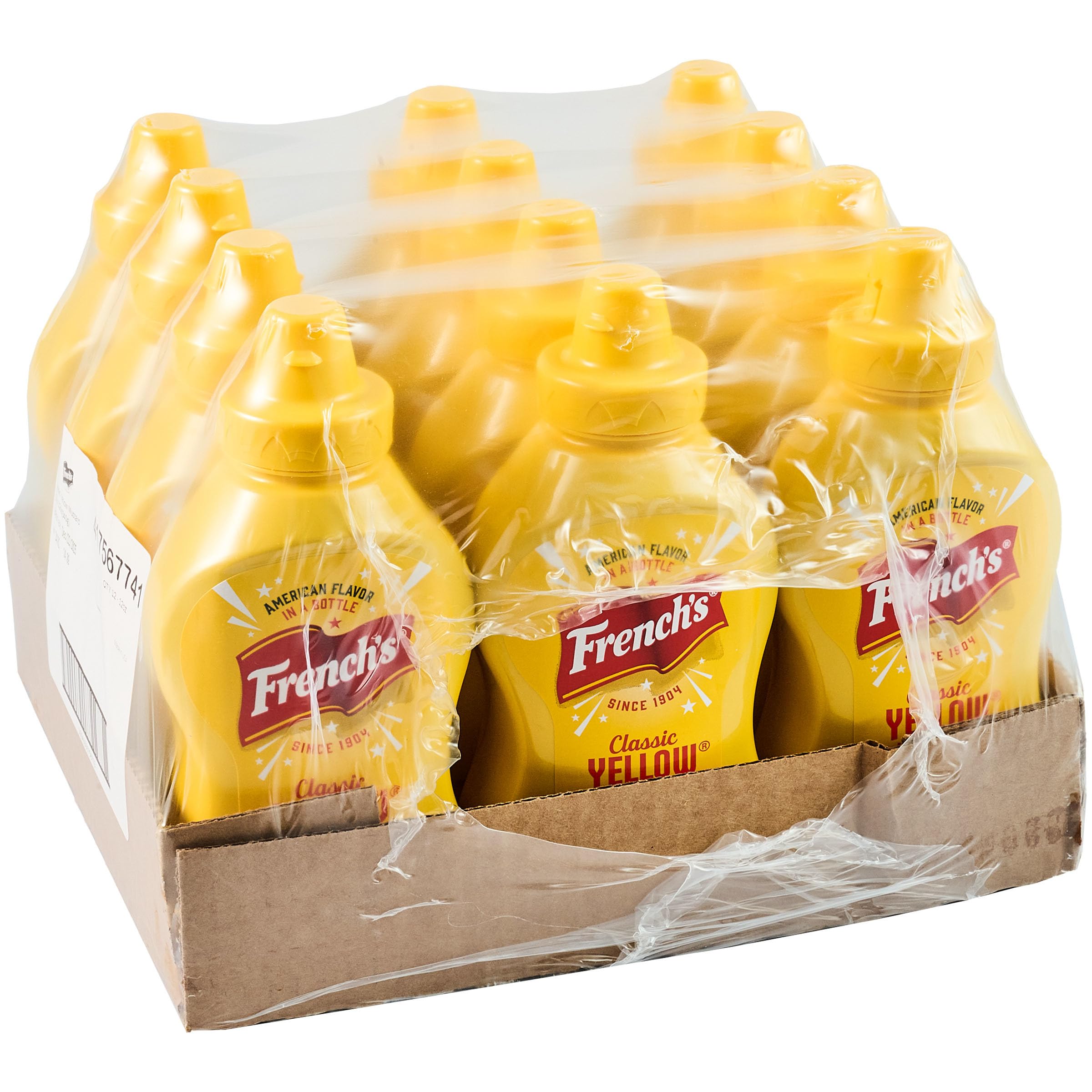 French's Classic Yellow Mustard bottle top ready for tabletop service