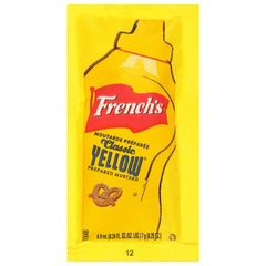 French's mustard packets designed for delivery and takeout use