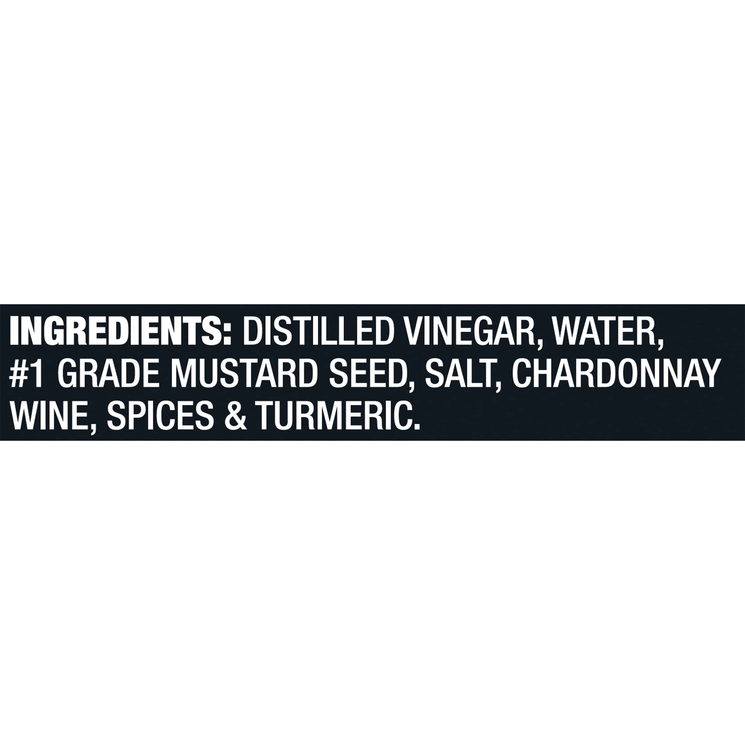 French's Dijon Mustard bottle shows real Chardonnay note for marinades.