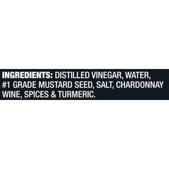 French's Dijon Mustard bottle shows real Chardonnay note for marinades.