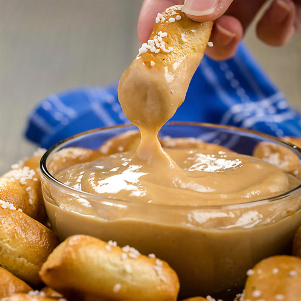 French's Honey Mustard dipping plate, perfect for pretzels and finger foods