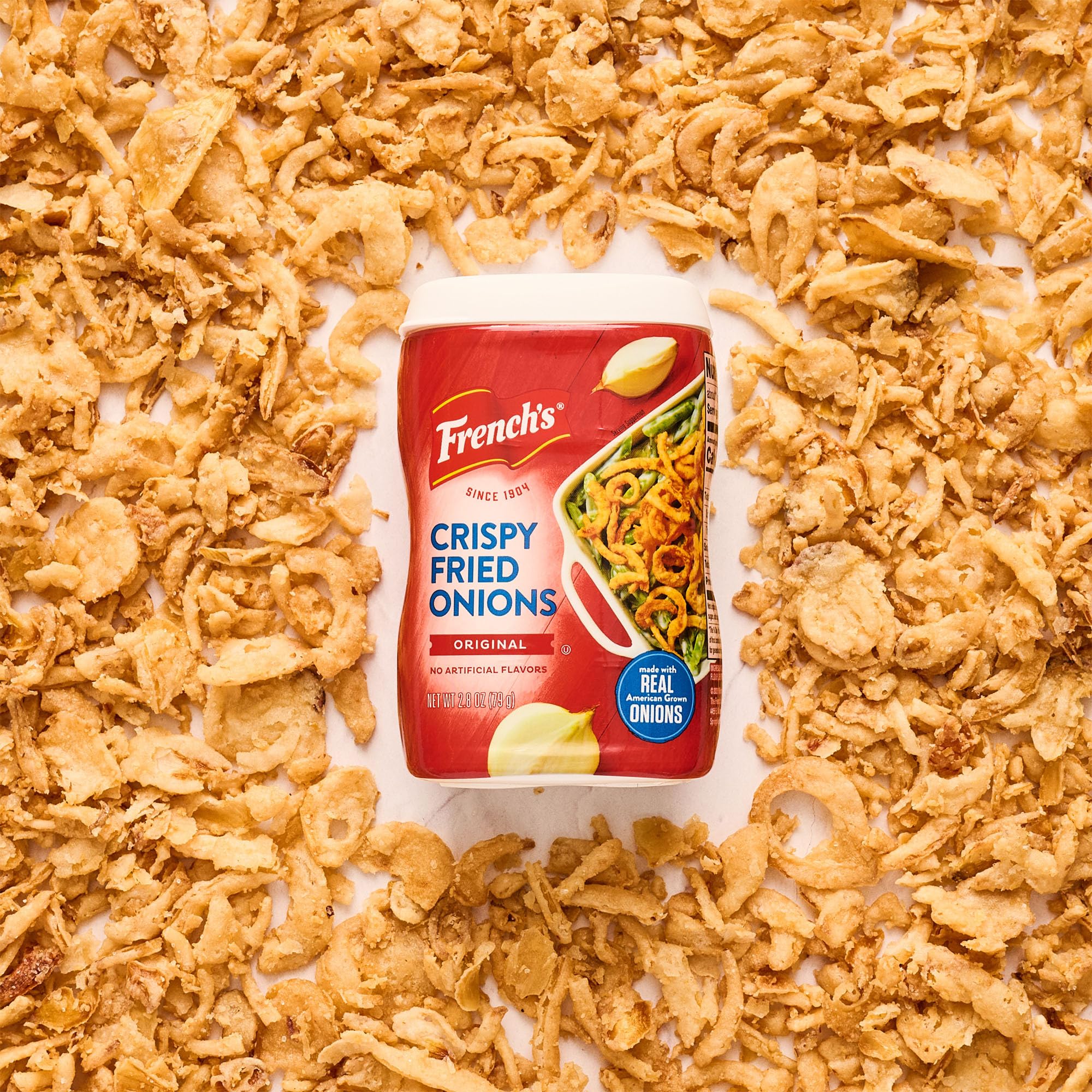 French's Original Crispy Fried Onions as soup garnish with aroma